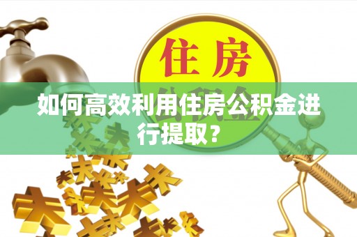 五通桥如何高效利用住房公积金进行提取？